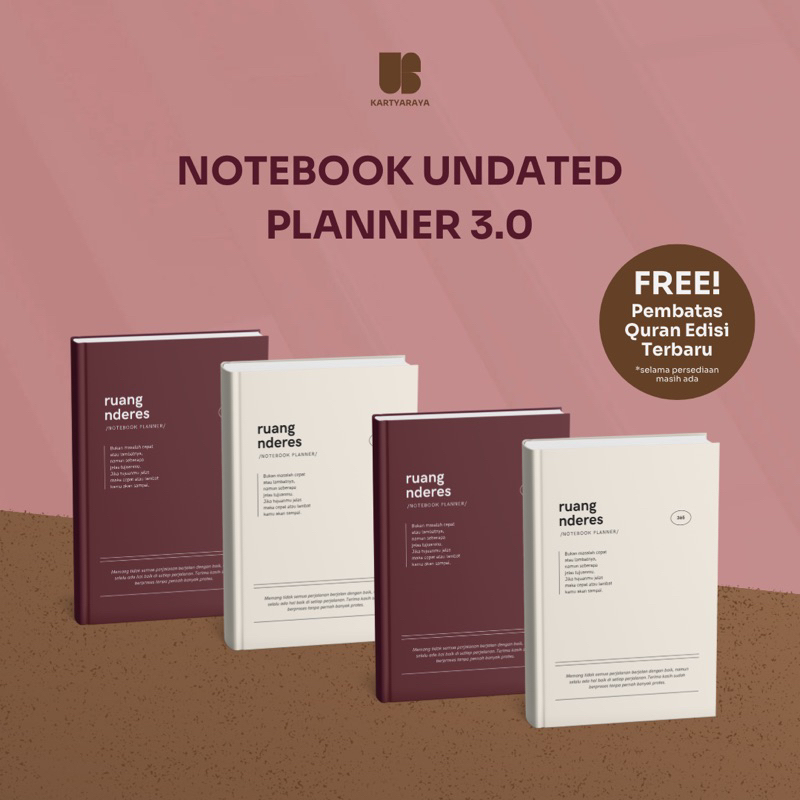 

Notebook Undated Planner 3.0 by Ruang Nderes