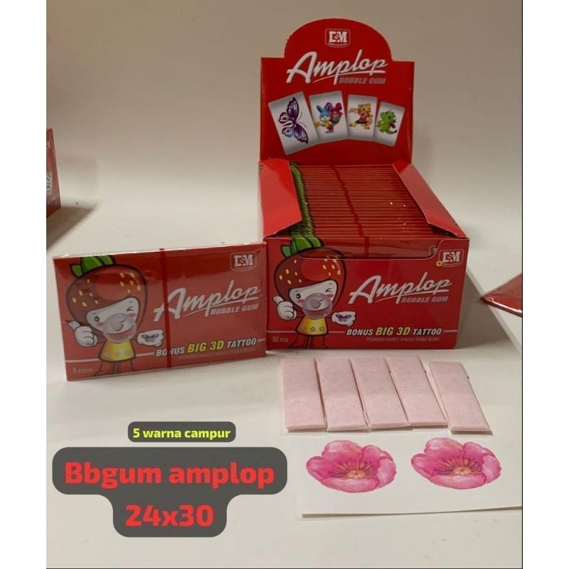 

Amlop Bubble Gum Bunga Campur isi 30 pcs