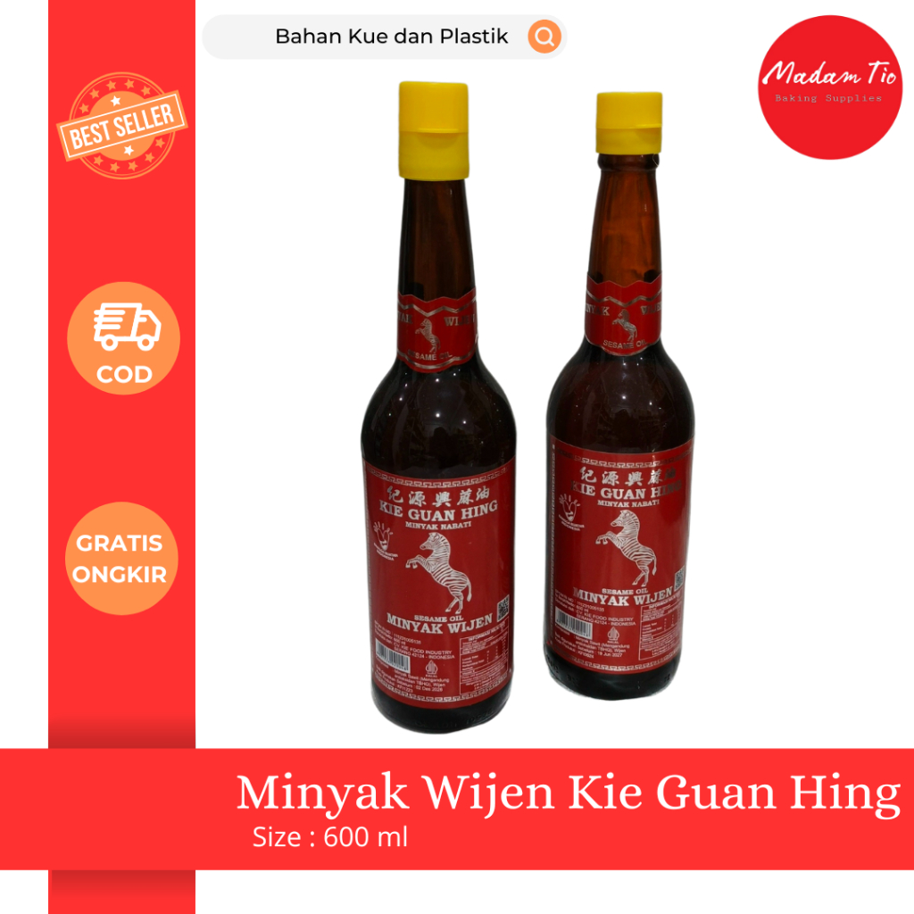 

Minyak Wijen Kie Guan Hing (Zebra) 600ml 1pcs