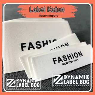 

(FREE DESAIN) 100pcs Label Katun Premium / Label custom/ Label Piterban / Ukuran 2x5cm