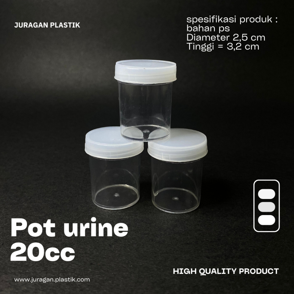 Pot Urine 20cc/Pot salep 20cc/