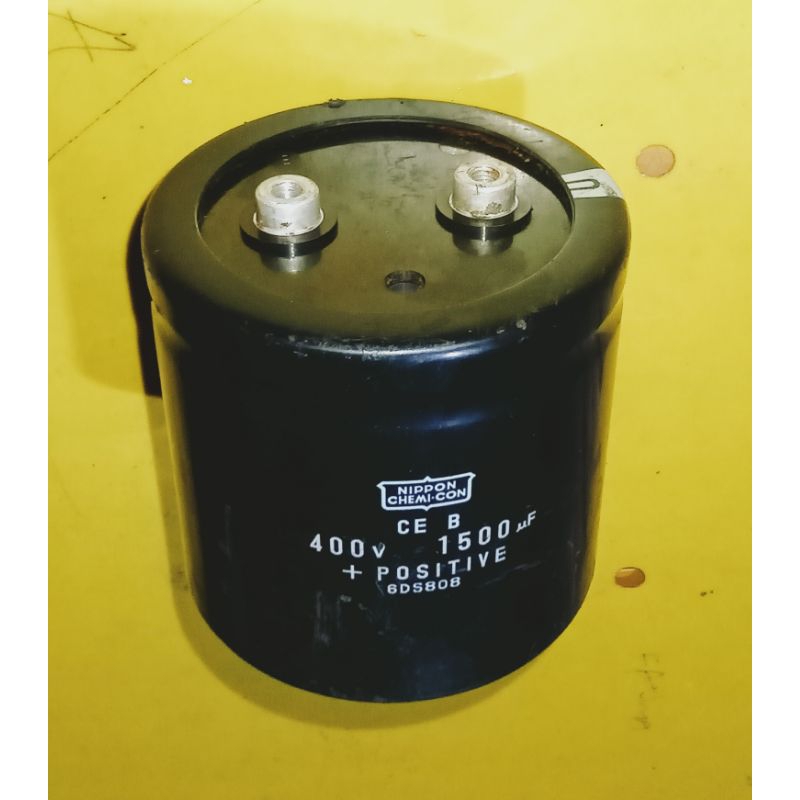 elco 400v 1500uf tinggi 7.5cm biamiter 7.7cm bekas
