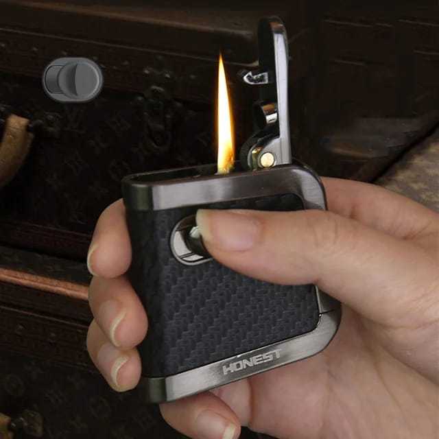 korek api klasik sumbu minyak vintage oil lighter gift box HONEST