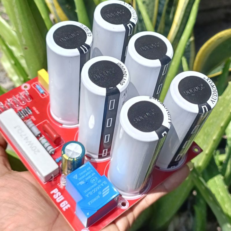 PSU lengkap 6 elco dan 10 elco Audio vox 15000 uf 80 vol plus sofstar siap pakai