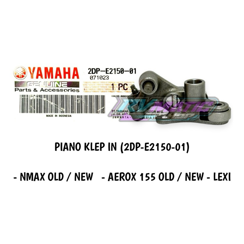 PELATUK KLEP PIANO KLEP ROCKER ARM IN INTAKE NMAX AEROX 155 LEXI ORIGINAL YAMAHA GENUINE PART (2DP-E