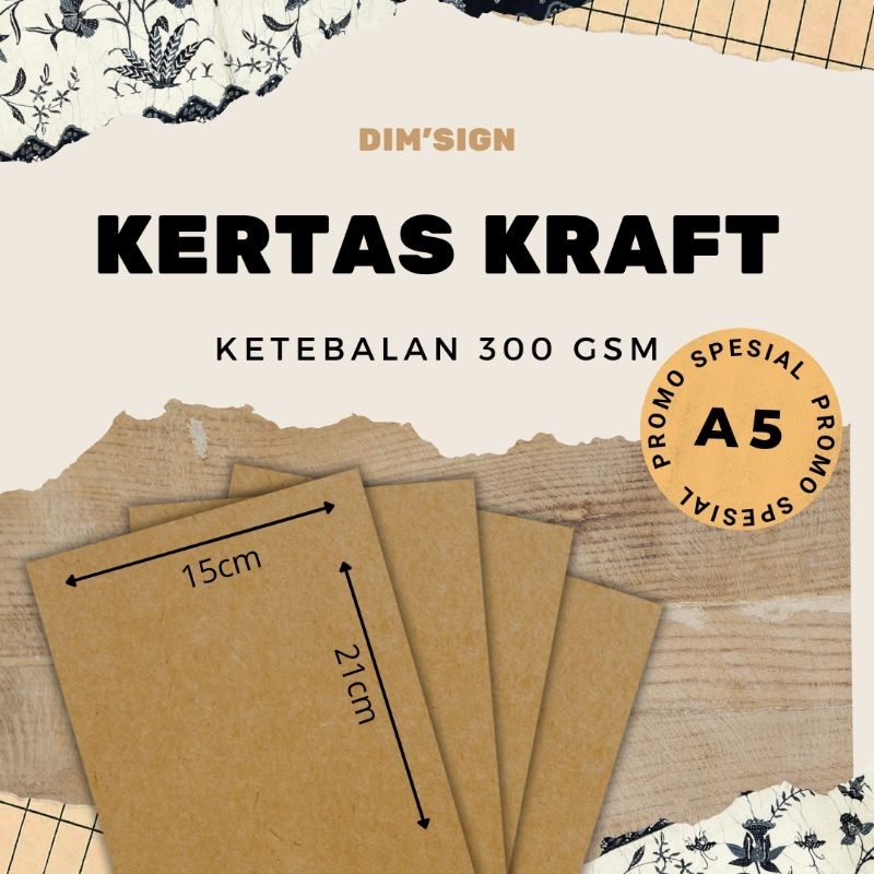 

kertas coklat samson kraft 300 gsm ukuran A5(15cm×21cm)1pack isi 64 lembar/ A4(21,5cm×30cm)F4(21,5cm×33cm)1 pack isi 48 lembar