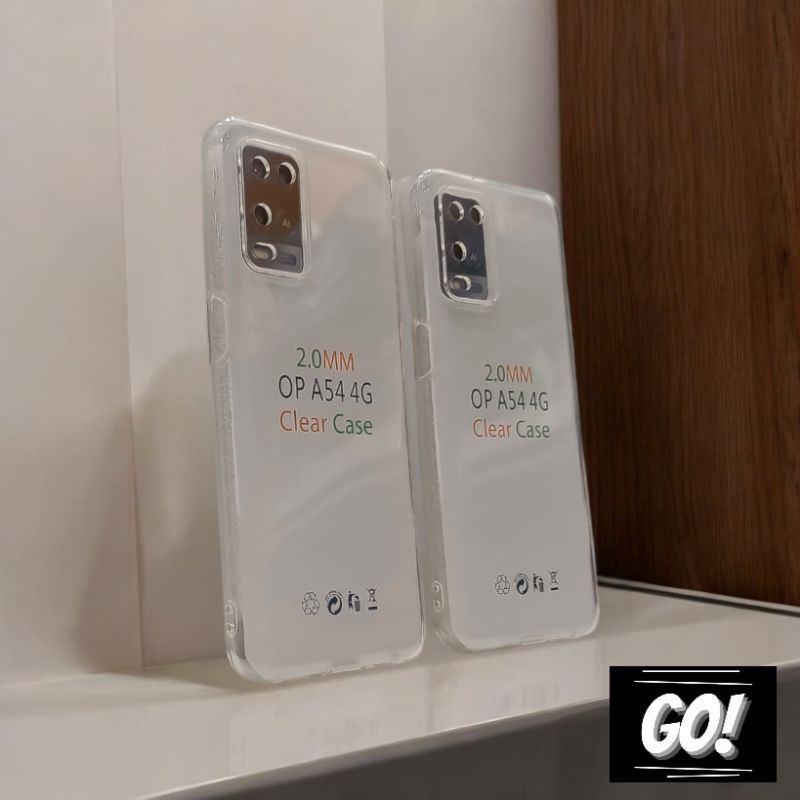 Case Bening Clear OPPO A54 4G Softcase Transparan Casing Hp Anti Jamur