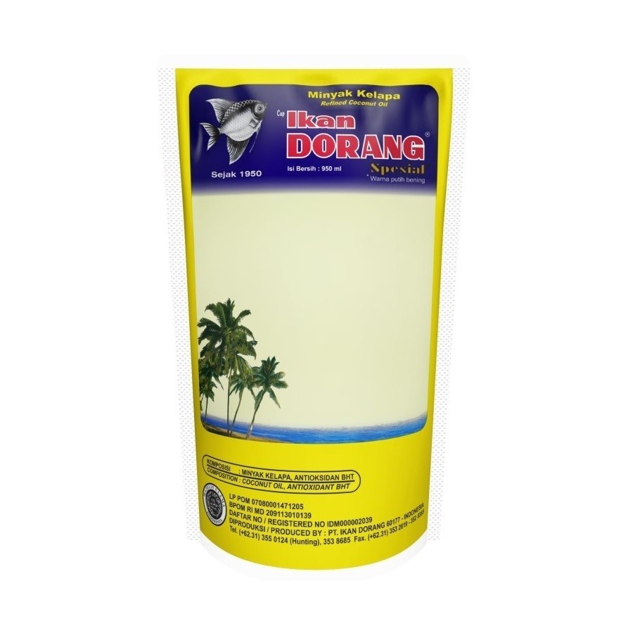 

minyak goreng kelapa ikan dorang spesial 950