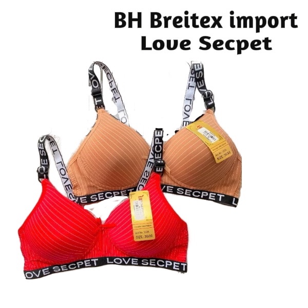 Bra Wanita BH Breitex 3326 Tanpa Kawat Size 34 36