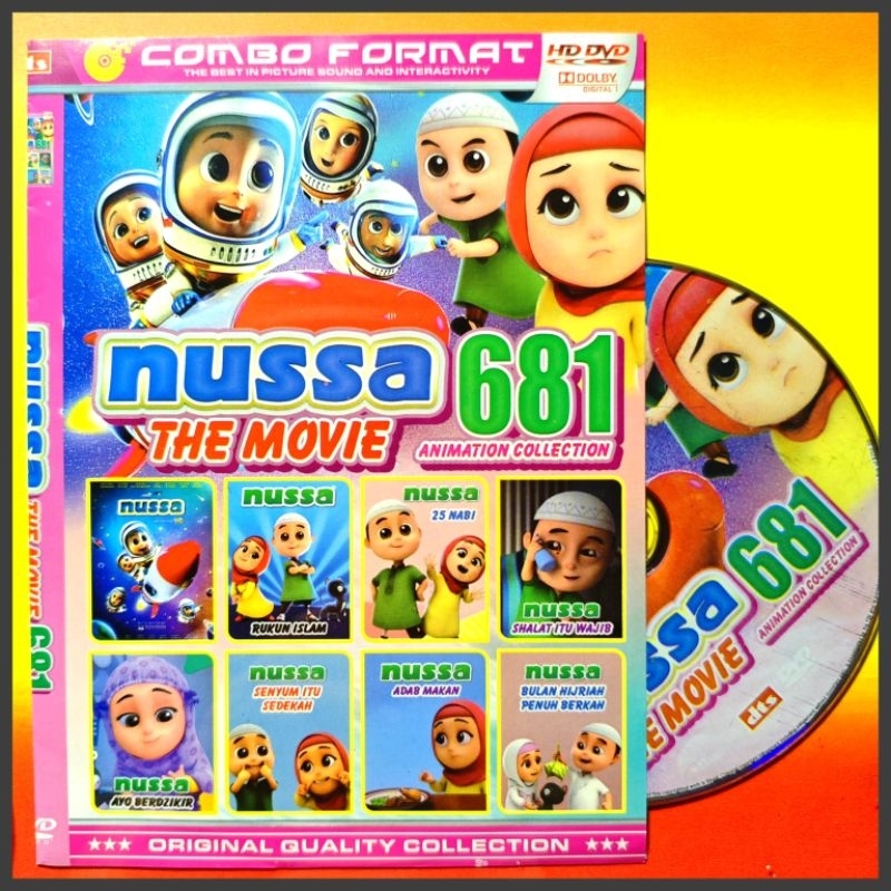 Kaset Film Kartun Anak Koleksi Nussa The Movie Vol. 681 Pilihan Terlaris Isi 8 Judul Nusa Rara