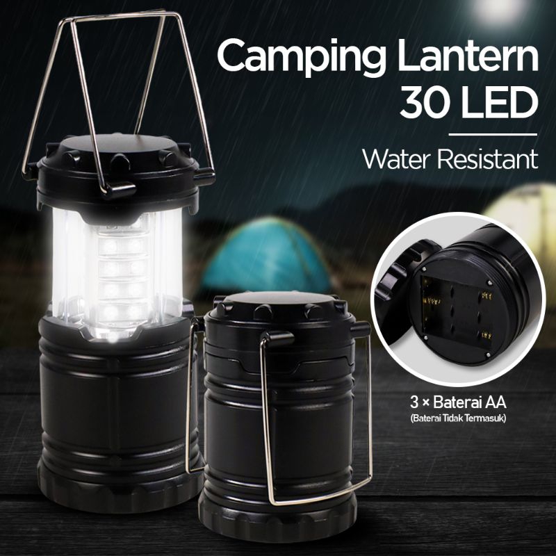 Lampu Lentera Camping Lentera 30 LED Water Resistant
