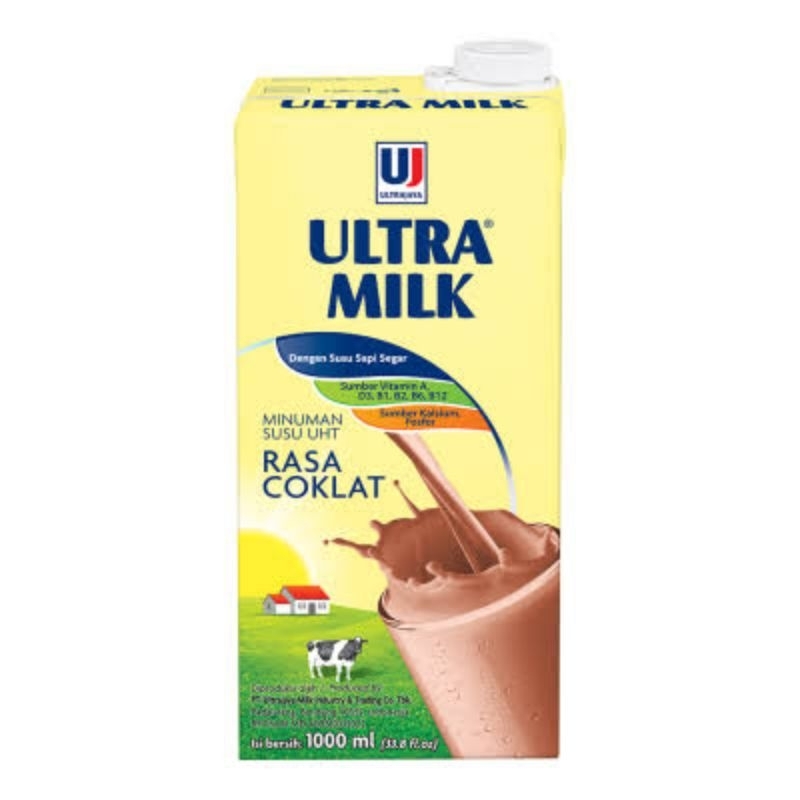 

Susu Ultra Milk 1L rasa coklat