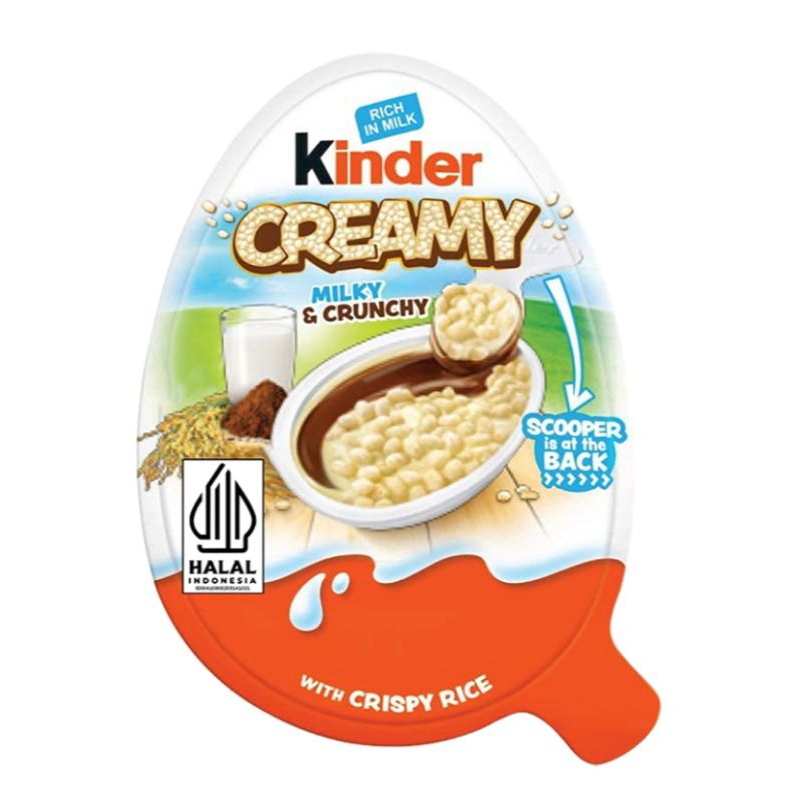 

Kinder Creamy Milky & Crunchy with Crispy Rice 19 g