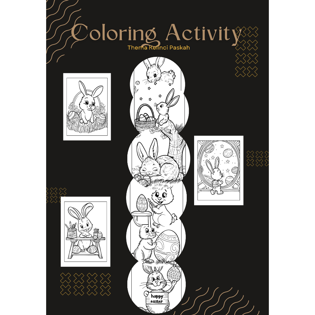 

Coloring Activity / Aktifitas Mearwani Thema Kelinci Paskah part 2