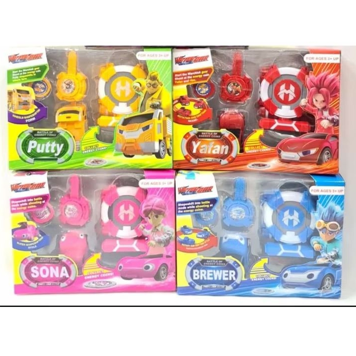 Mainan Robot Jam Battle Sona Brodd Yafan Putty Brewer