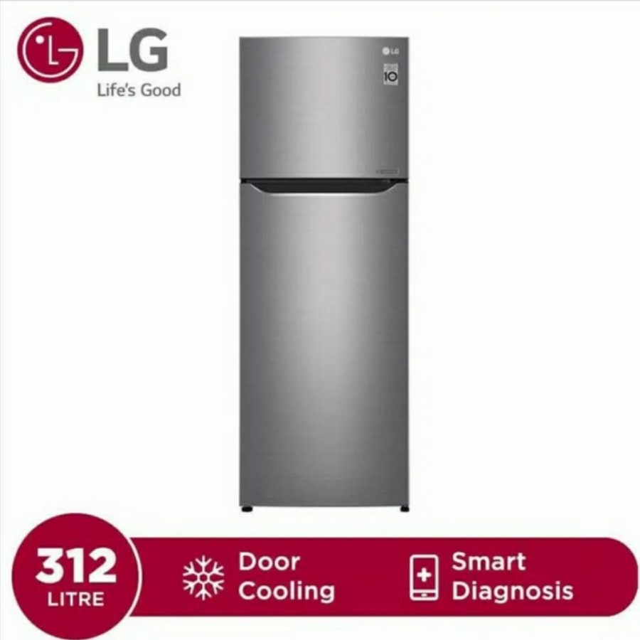KULKAS LG GNN-C372SLCN INVERTER DOOR COOLING 2 PINTU [ 333 LITER ]