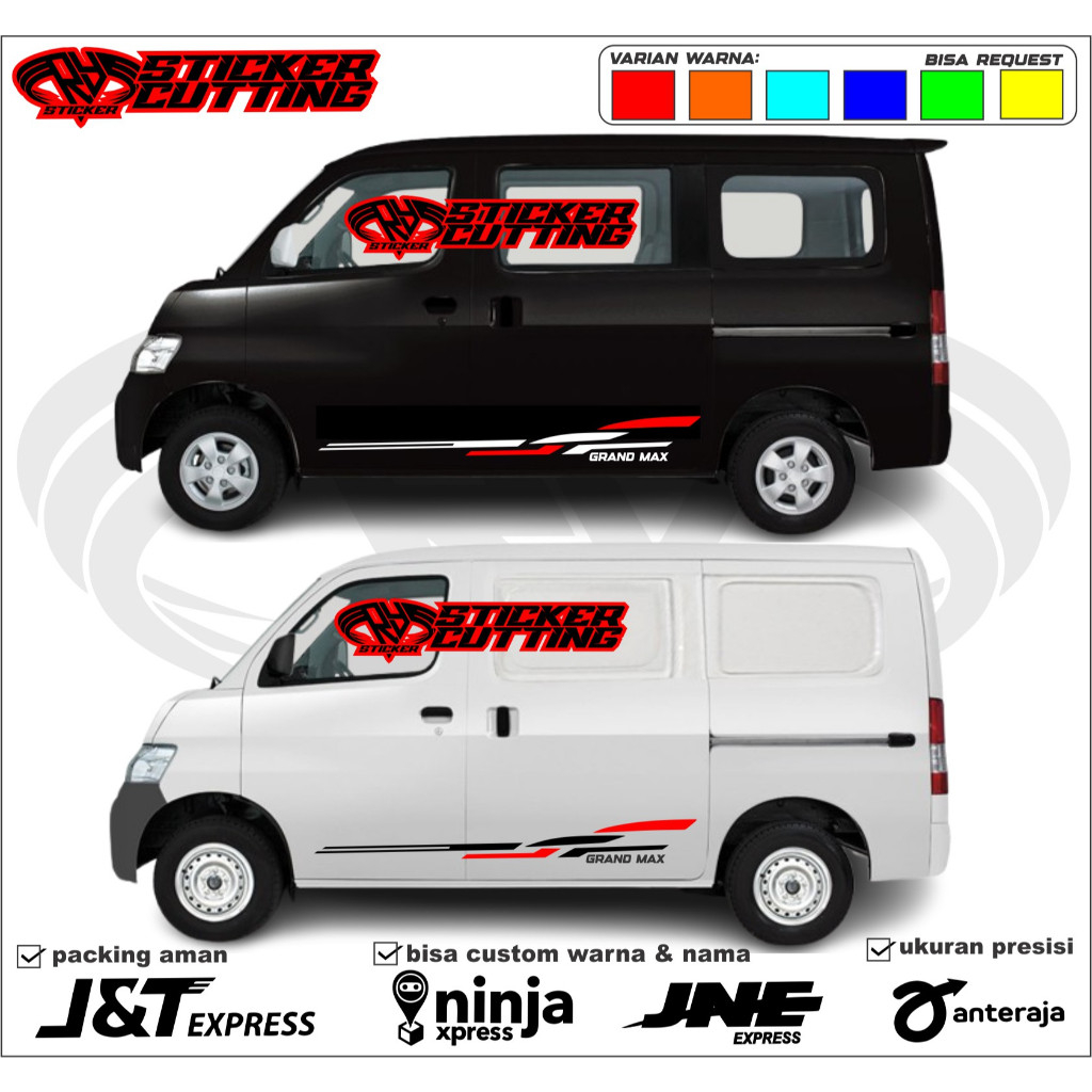 STIKER STRIPING LIST MOBIL Daihatsu GRANDMAX STIKER BODY MOBIL GRANDMAX APV TERBARU TERLARIS