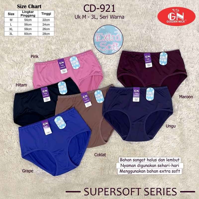 ( 3pc ) CD Golden Nick 921 Extra Soft | Celana Dalam Wanita Golden Nick | CD Wanita - Syahfa Online