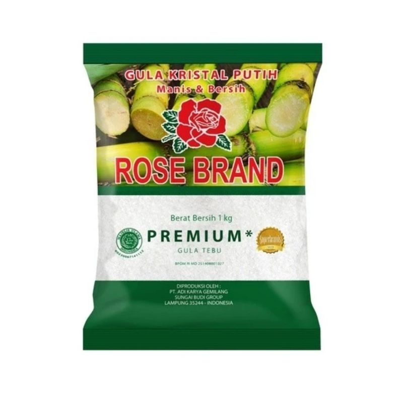 

Gula Pasir Rosebrand Kemasan 1Kg / Hijau