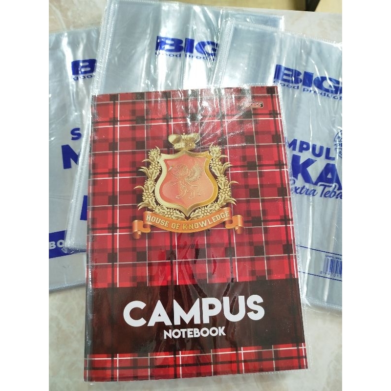 

sampul buku mika bening ukuran buku boxy campus harga satuan mnim order 10 pcs