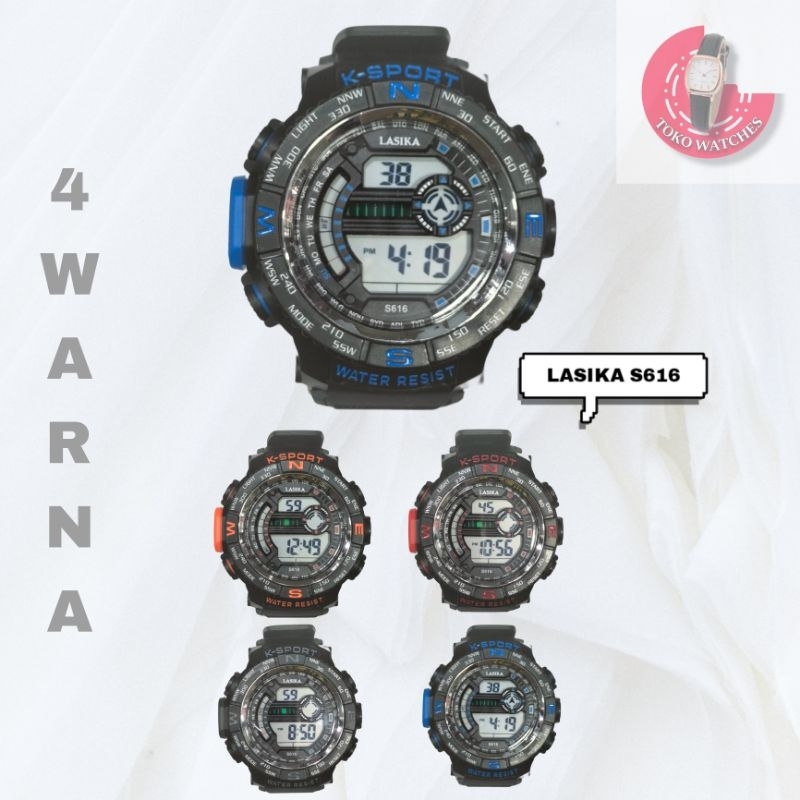 TOKO WATCHES - (ORI) JAM TANGAN PRIA LASIKA S616 ANTI AIR (TERMASUK BOX)