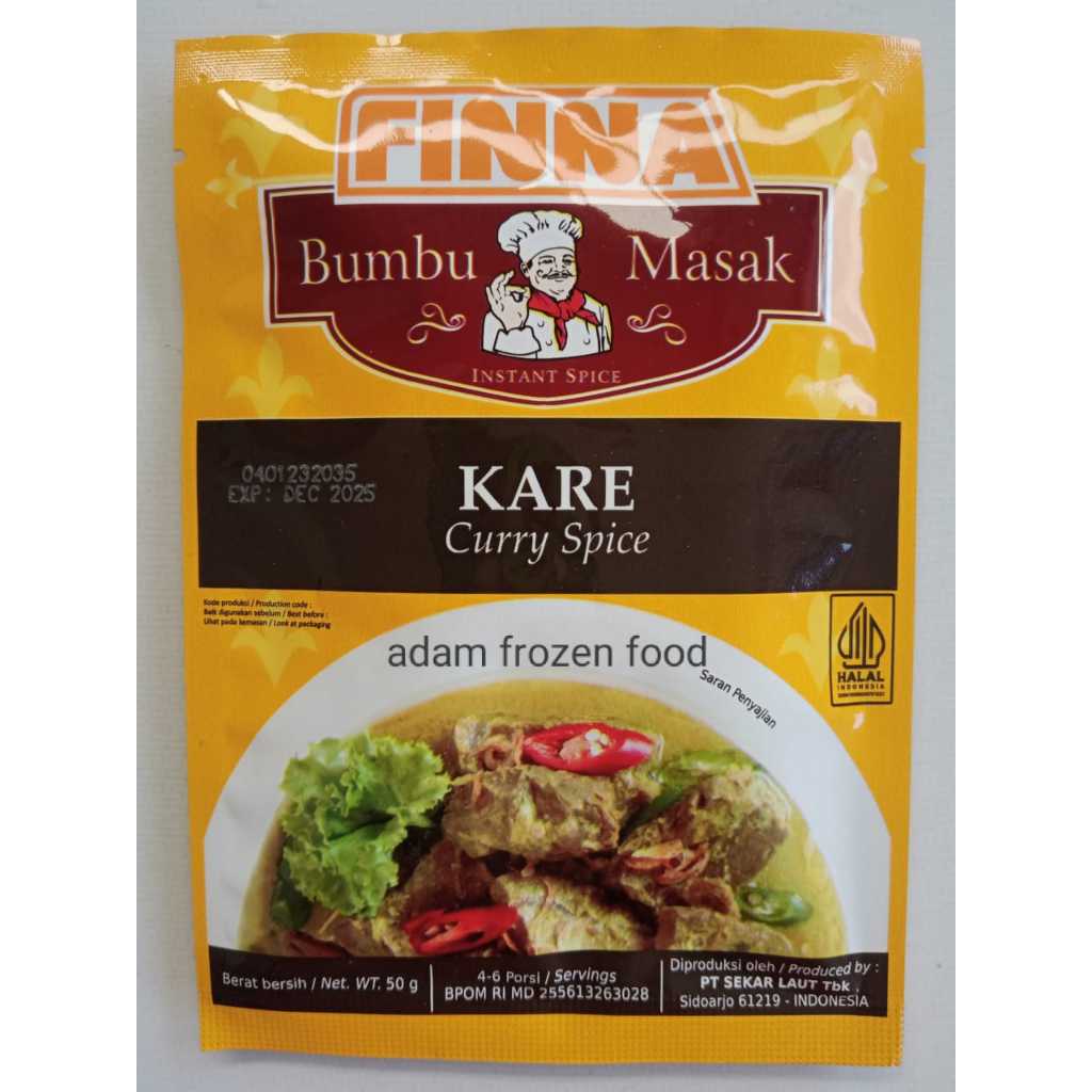 

Finna Bumbu Sachet 50 gram/ Pegasus Minyak Wijen 100 ml