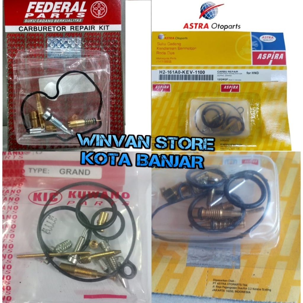 Spare part Repair kit Parkit karburator Astrea Grand Supra Lama Supra X
