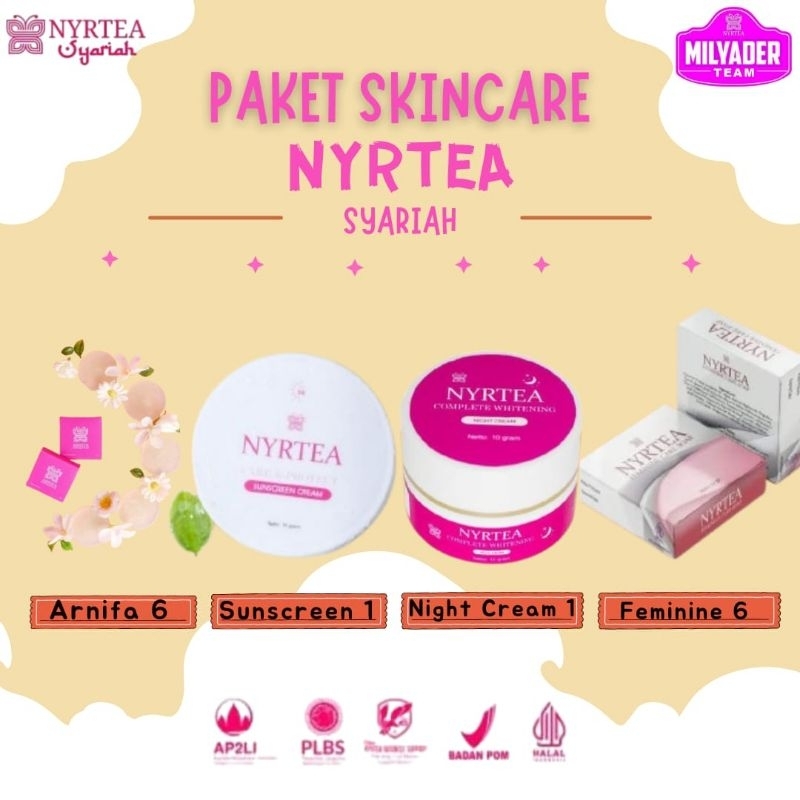 Paket Mix Nyrtea/Paket Nyrtea Skincare/Paket lengkap nyrtea