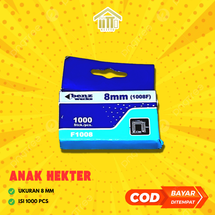 

ANAK HEKTER STAPLES 8 MM 1000 PCS / MATA STAPLES 8 MM / MATA STAPLES TEMBAK 8 MM 1000 PCS