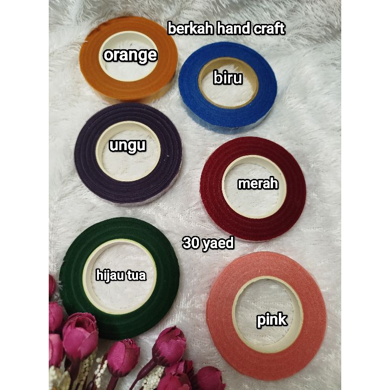 floral tape warna uk 30 yard besar