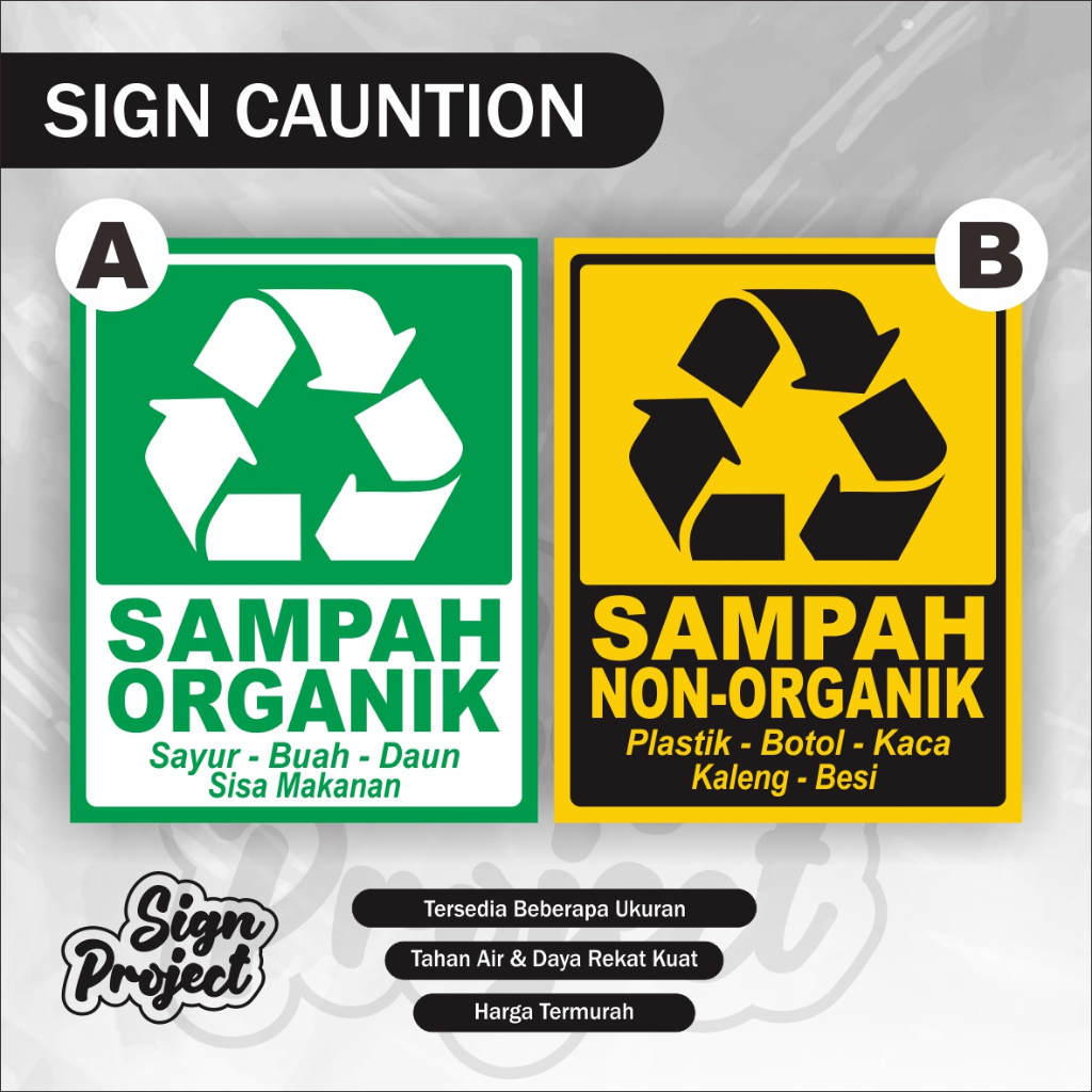

Stiker sampah organik non organik / stiker limbah organik non organik / stiker sampah kering / sticker sampah basah Stiker Dokter Bidan Medis Puskesmas