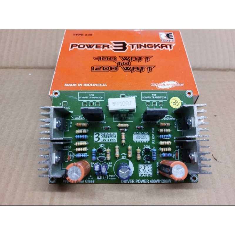 Kit Driver Power Amplifier 3 Tingkat Mono 400 - 1200 Watt