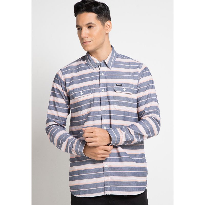 Kemeja Panjang Insight Hammer Long Navy Original