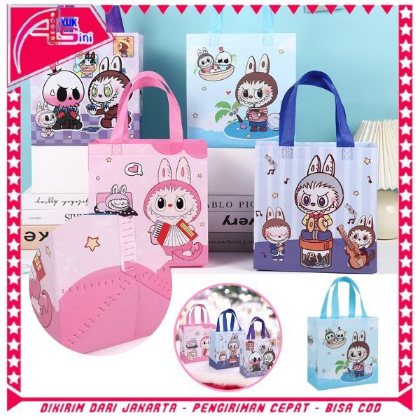 

AS Tas Kado Ulang Tahun Tas Hampers Waterproof Goodie Bag Ulang Tahun Karakter Monster Souvenir Ulang tahun Tas Bingkisan Pesta Anti Air Karaeter Cappybara
