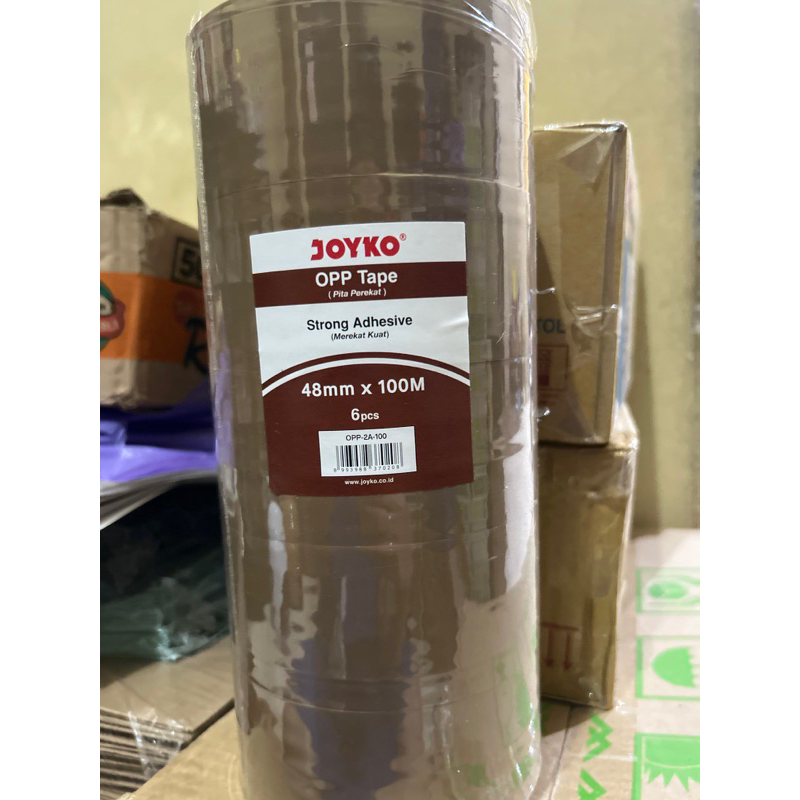

Lakban Joyko 2 inch OPP-1-100 OPP-2A-100 48mm x 100 mCokelat