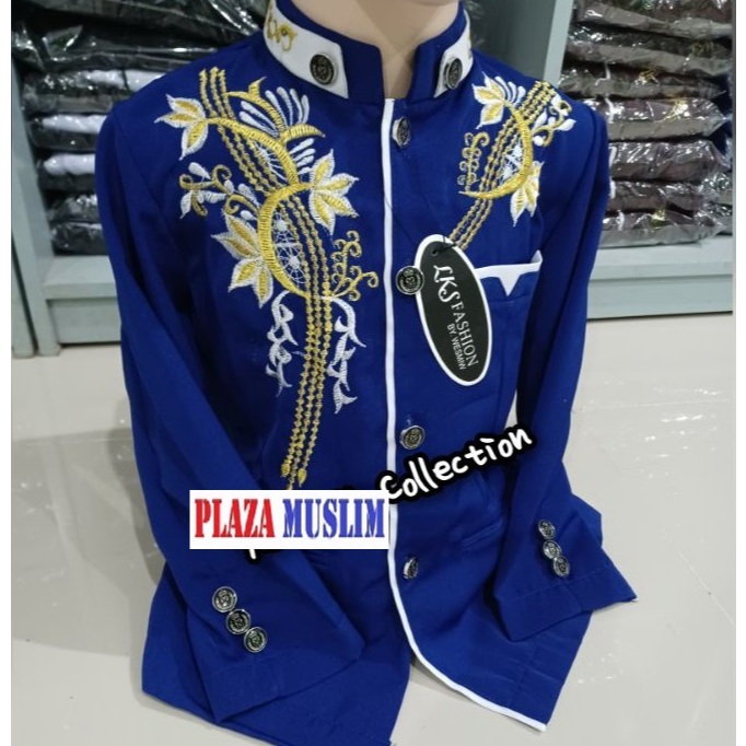 JASKO ATASAN ANAK MOTIF BORDIR / JAS ANAK SD / KOKO ANAK / BAJU ANAK TK / KOKO SUNAT /KOKO PESANTREN