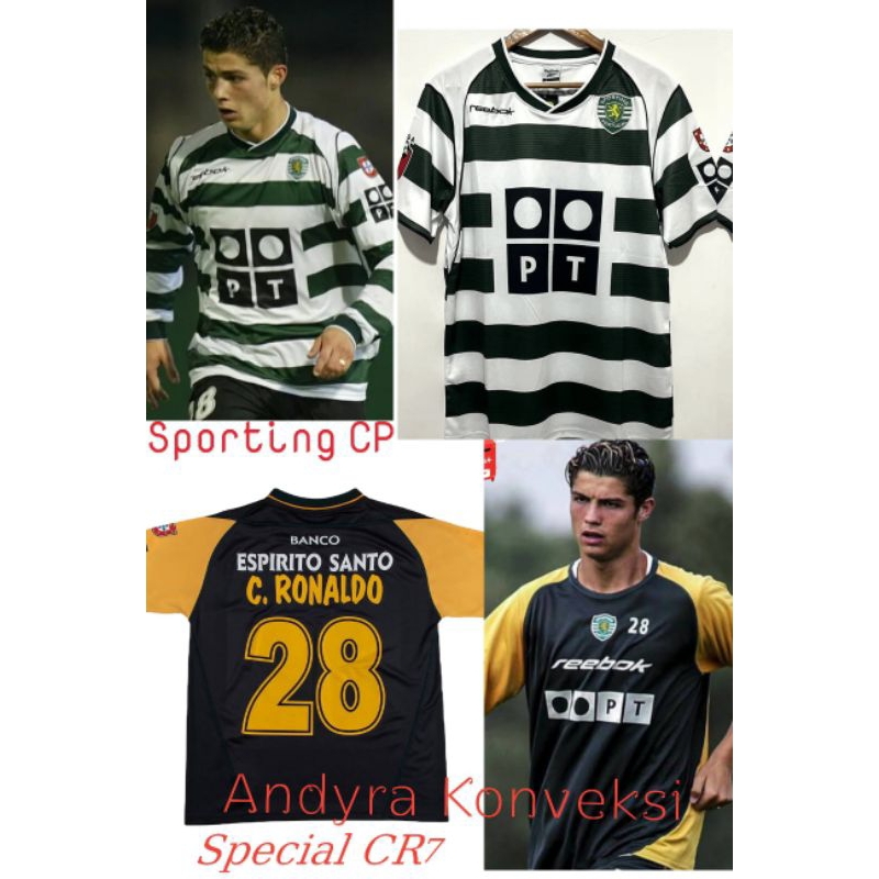 Retro Jersey / Jersey Classic / Jersey Klasik Special Cristiano Ronaldo Sporting CP/ Sporting Lisbon