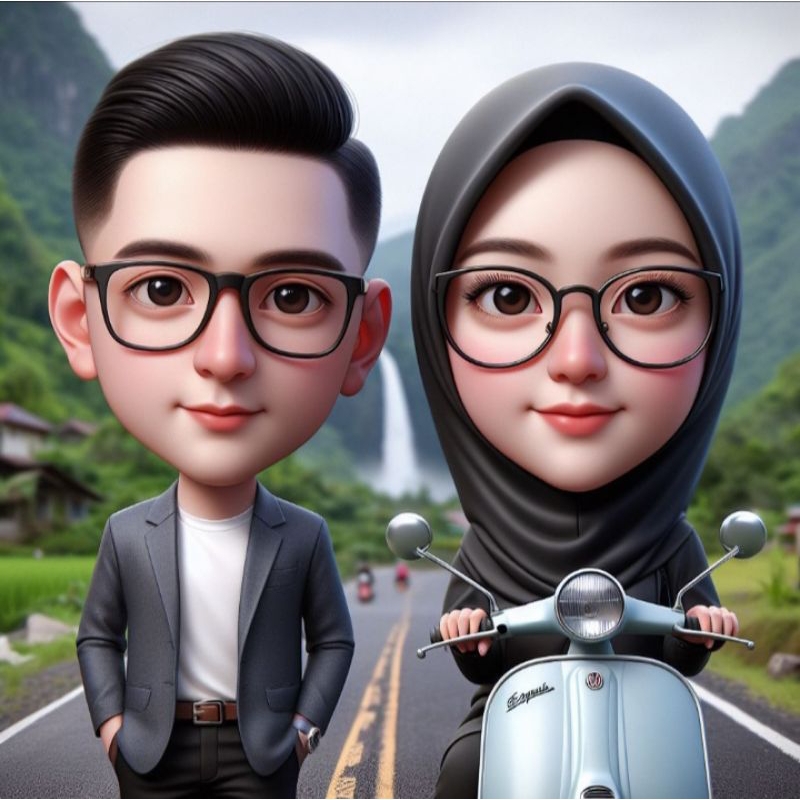 jasa edit foto wajah karikatur