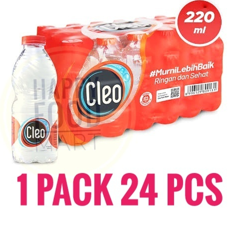 

[TERMURAH] CLEO AIR MURNI BOTOL MINI 220 ML 1 PACK 24 PCS/AIR MINERAL BPA FREE/AIR MINUM/CLEO SMART MINI BOTOL PLASTIK/MINERAL WATER