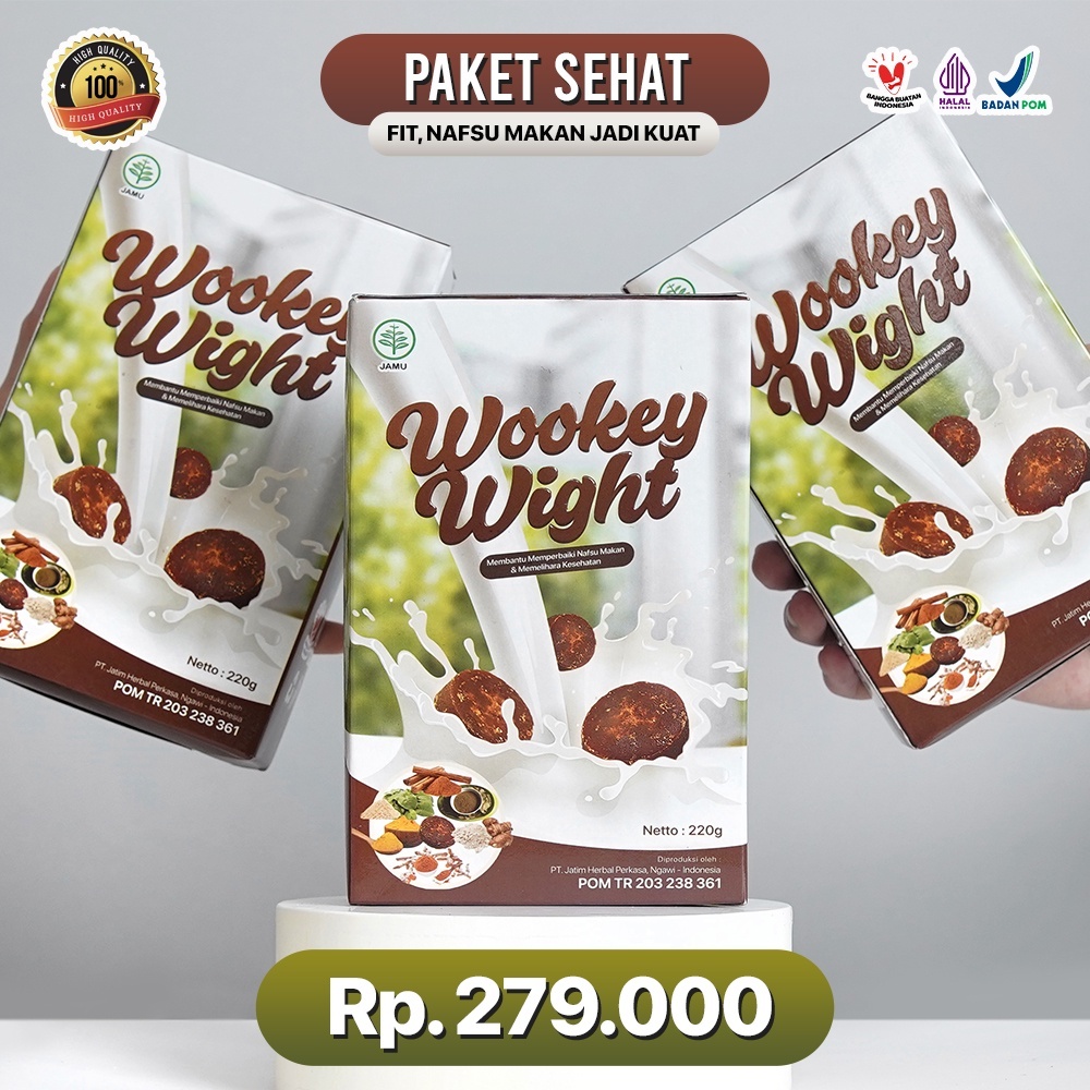 

[ DISKON 3 BOX ] Wookey Weight - Susu Penambah Berat Badan Paket 3pcs Paket Sehat No.1 Di Indonesia