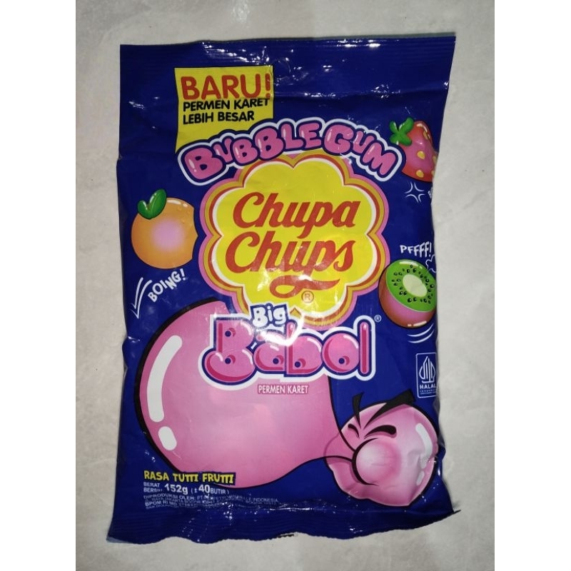 

Chupa Chups Big Babol Tutti Frutti 152gr (+-40butir)