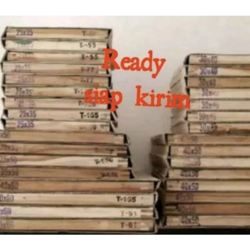 bidangan kayu screen sablon 40x60 T.120,T.150,T.165,T.180 ( putih )