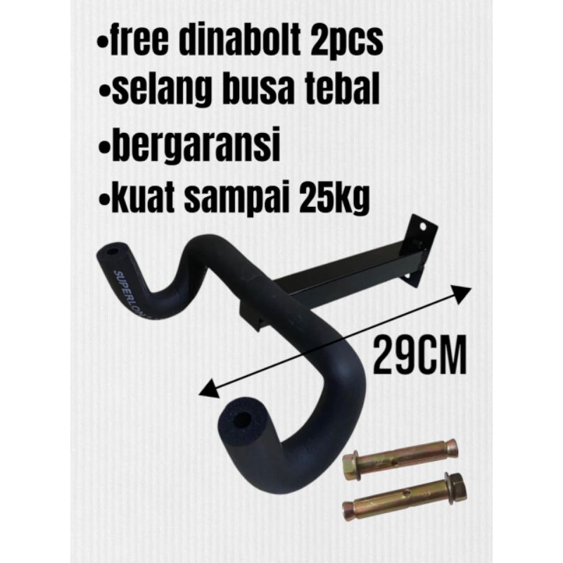 gantungan sepeda dinding pelindung busa tebal