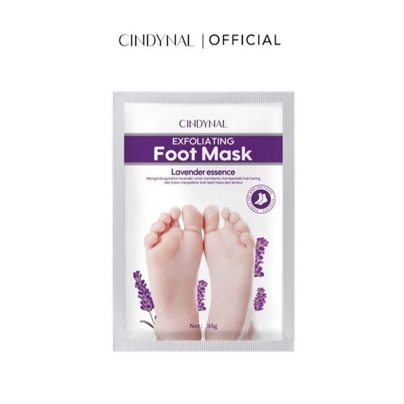 [BPOM] CINDYNAL Exfoliating Foot Mask Lavender Essence