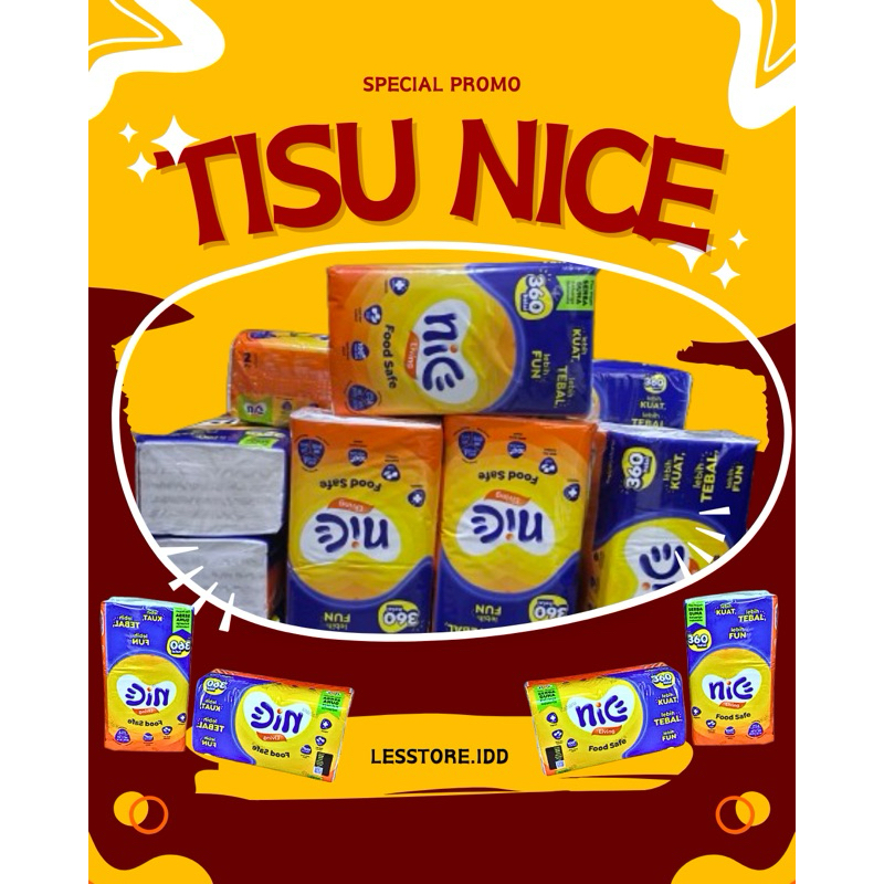 TISSUE NICE 10 PACK / 360 HELAI HALUS