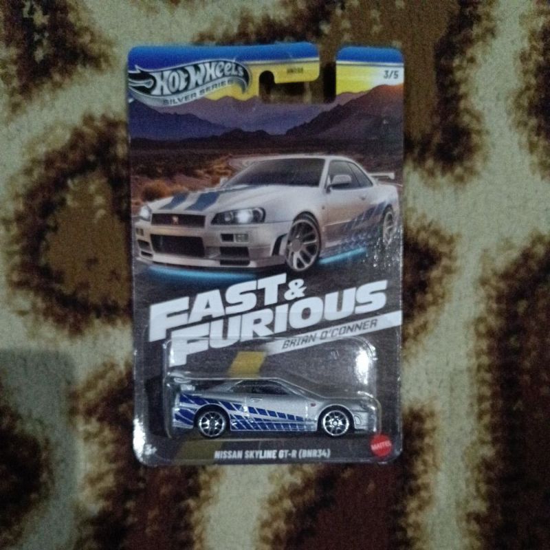 hotwheels fast and furious 2025 nissan skyline gt-r (BNR R34) R34