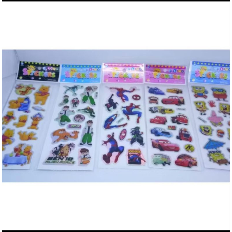 

STIKER TIMBUL EMBOS TEMPEL GROSIR ISI 20 PCS