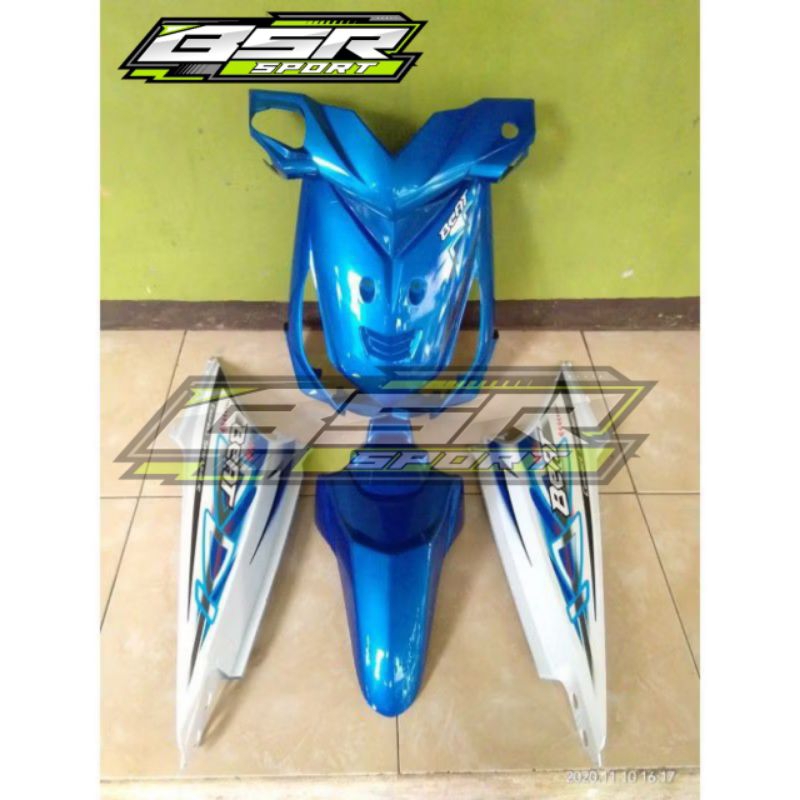 Body halus full set beat karbu biru putih bodi ful set beat karbu biru putih
