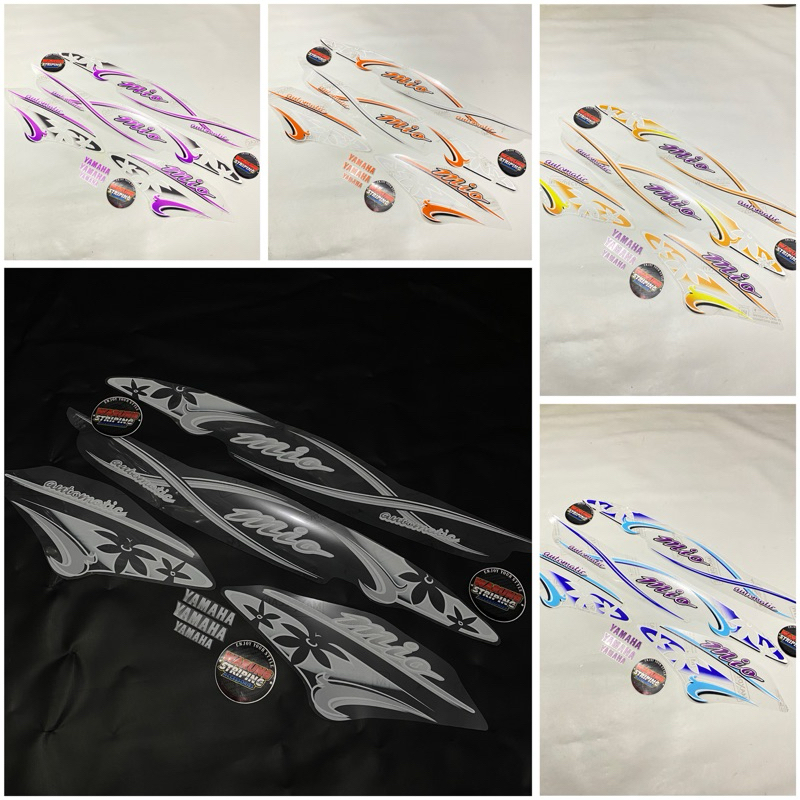 Striping mio sporty bunga transparan