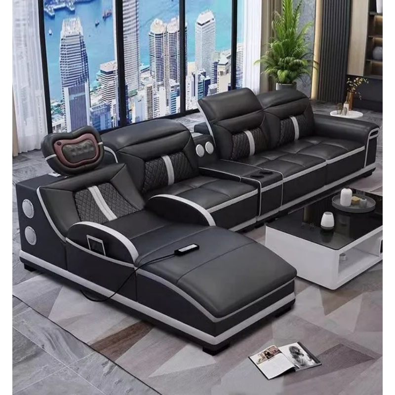 sofa ruang tamu minimalis leather l full kulit sofa tamu sofa minimalis